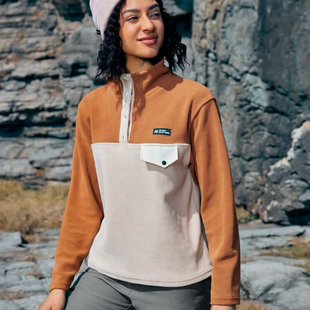 In My Nature | Fleece Snap Neck Pullover Top NWT - Picture 4 of 10